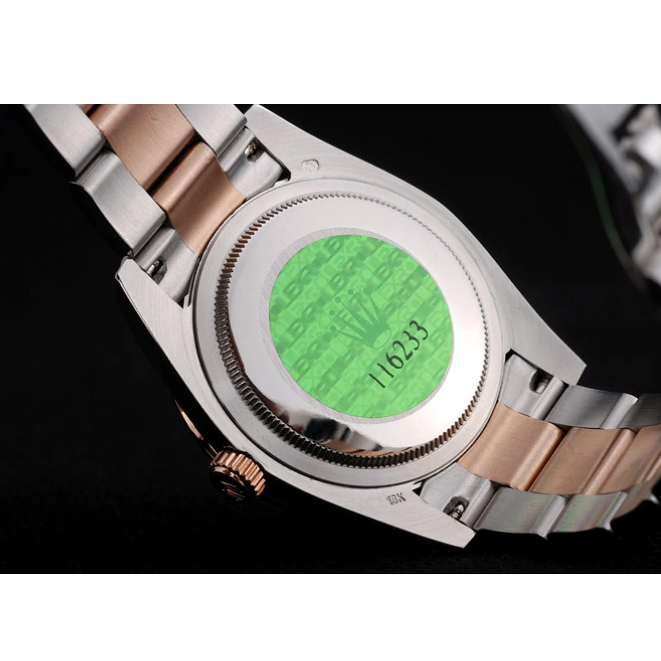 Rolex aaa copy Brown 41994 Dial Brushed DateJust Diamond Stainless Case Plated Rolex Steel 0825